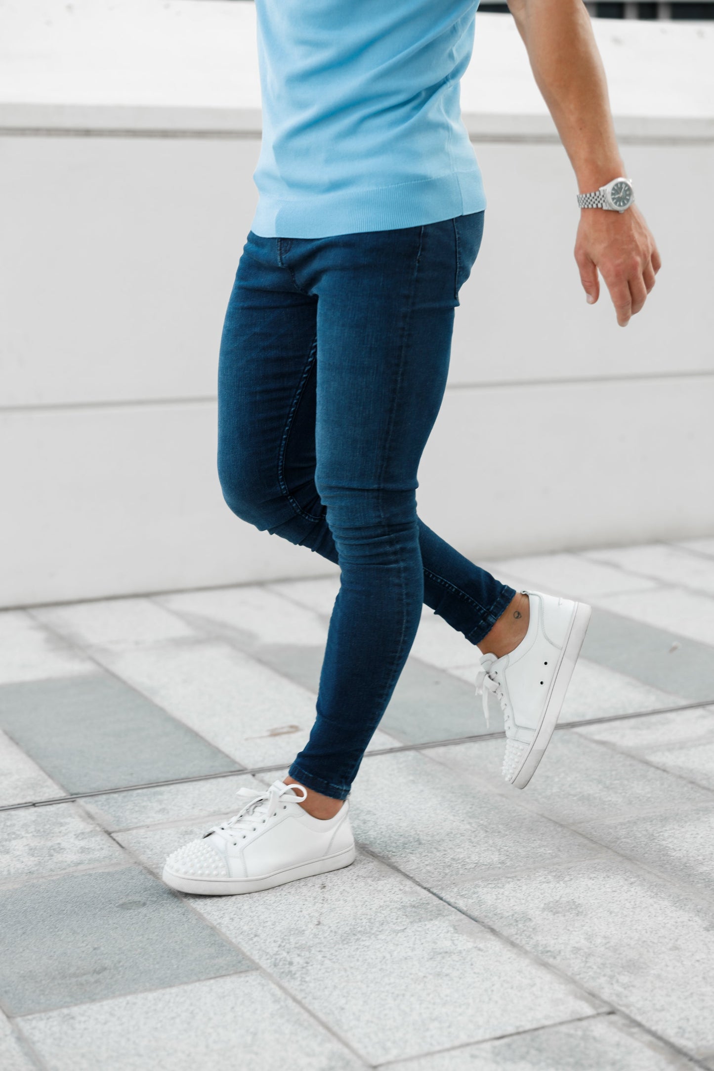 Elevate Your Style with Father Sons Ultra Stretch Navy Slim Fit Jeans - FSJEAN001