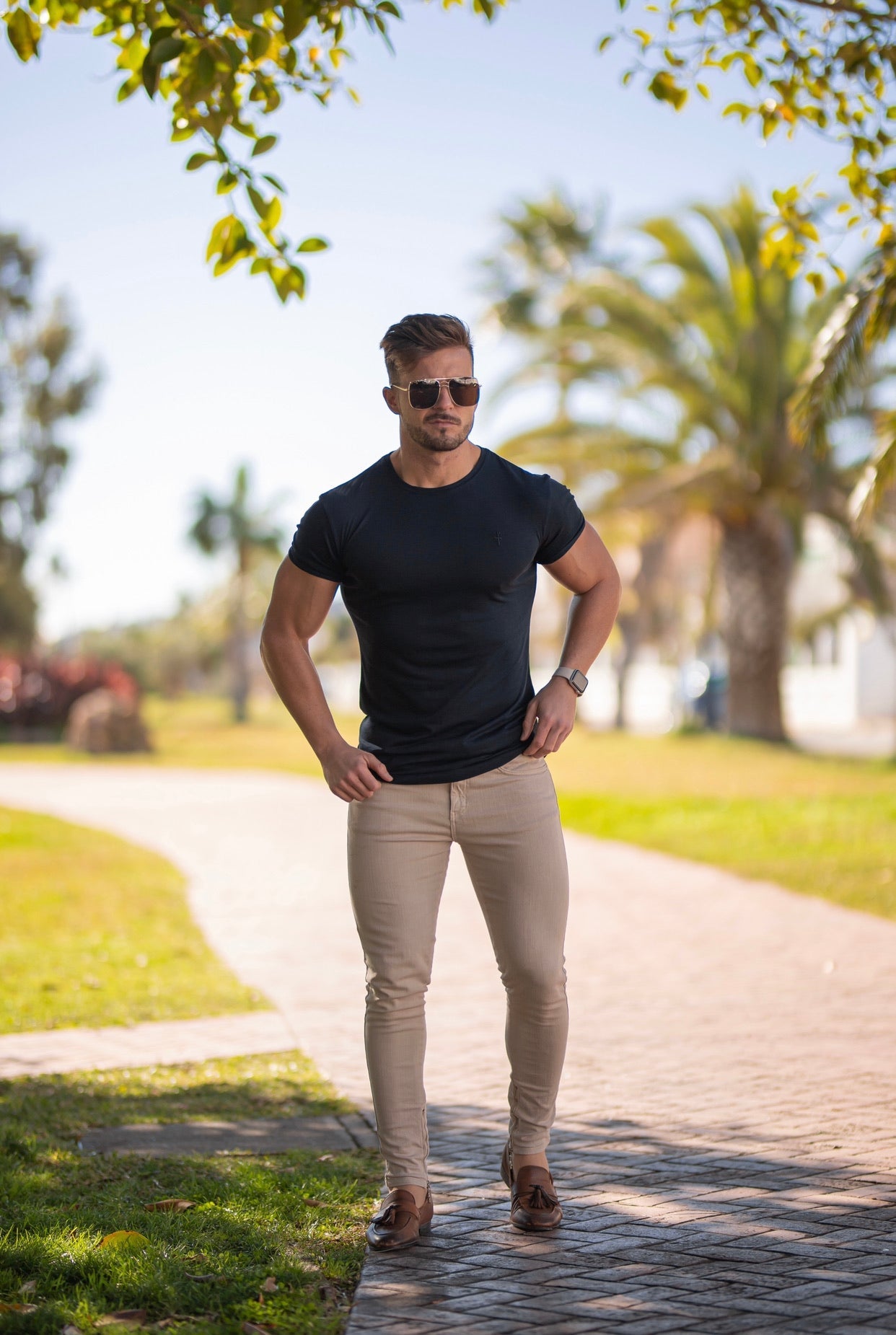 Elevate Your Style with the Father Sons Navy Bamboo Crew Neck T-Shirt - FSH579