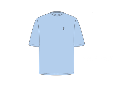 Elevate Your Wardrobe with the Father Sons Light Blue Oversized Crew Neck T-Shirt - FSH872