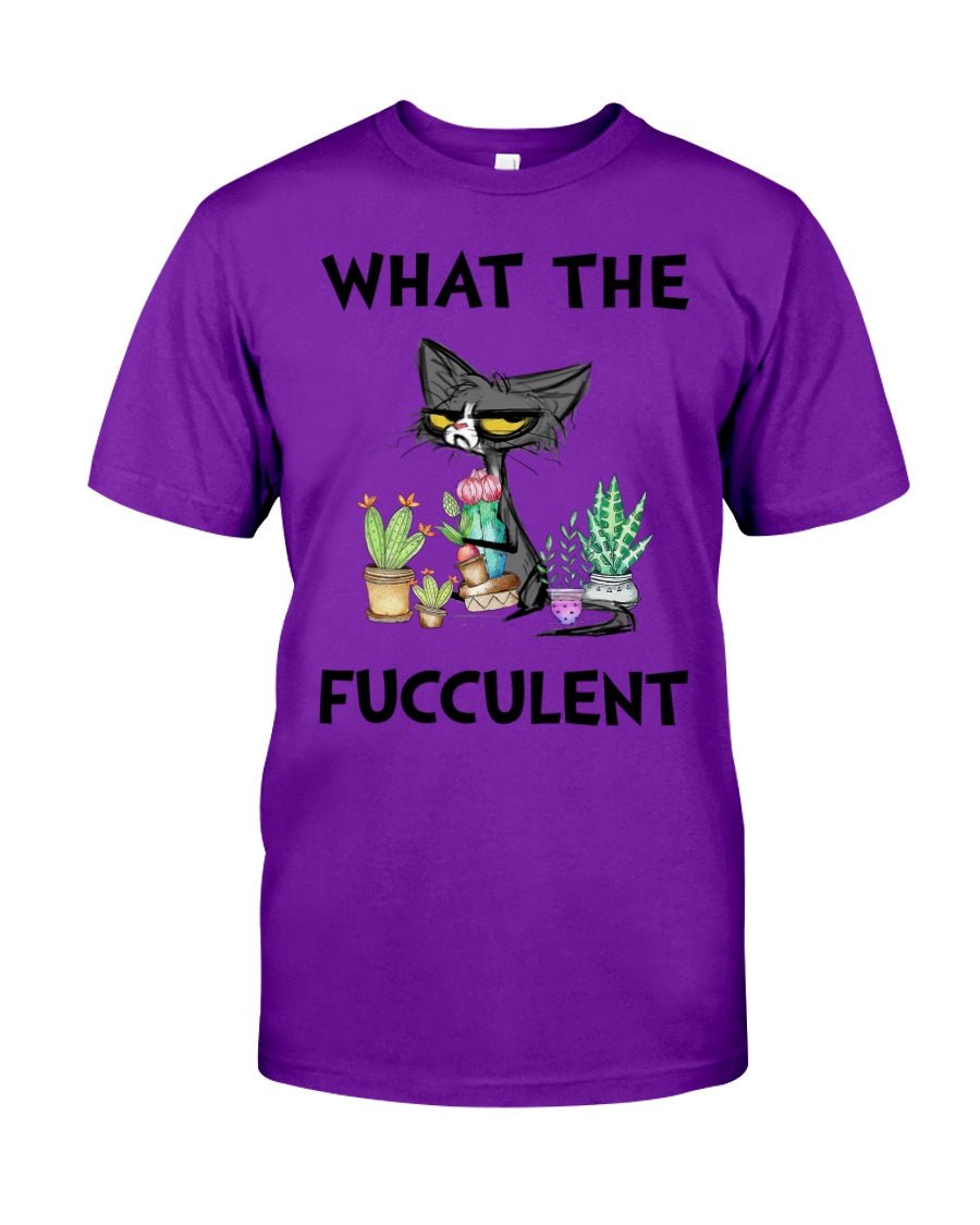 Fiercely Fun "What The Fucculent" Cat Tee