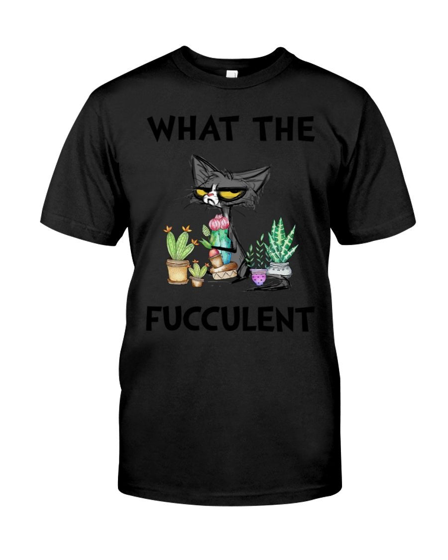 Fiercely Fun "What The Fucculent" Cat Tee
