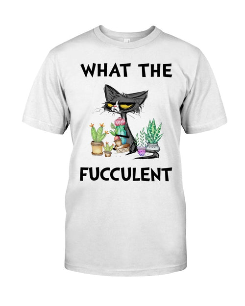 Fiercely Fun "What The Fucculent" Cat Tee