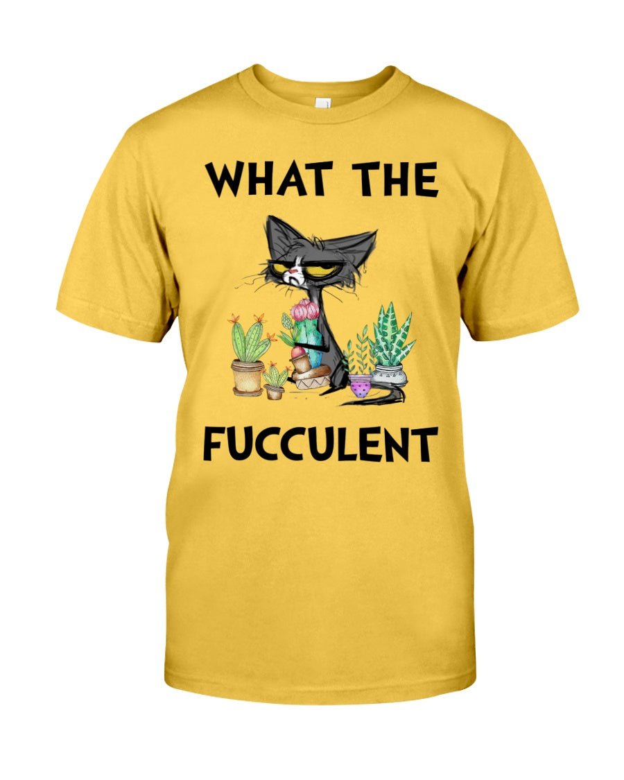 Fiercely Fun "What The Fucculent" Cat Tee