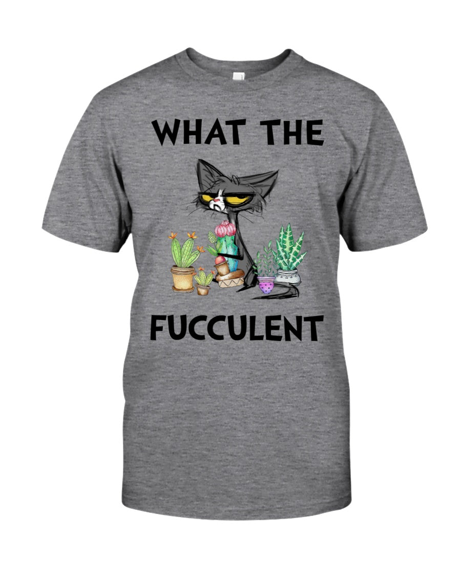 Fiercely Fun "What The Fucculent" Cat Tee